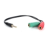 Dark 3.5mm Kulaklık Mikrofon Splitter Kablo (Dk-Cb-Auc01)