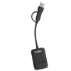 Dark USB-A + USB-C 10- M Key M.2 NVMe SSD Taşınabilir  Disk Yerleştirme Adaptörü DK-AC-DSEM3