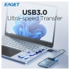 EAGET 6.35 cm Harici Kasa, USB 3.0 SATA Taşınabilir Şeffaf