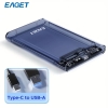 EAGET 6.35 cm Harici Kasa, USB 3.0 SATA Taşınabilir Şeffaf