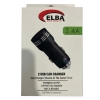 Elba ELB29 3.4 Siyah 2usb Metal Araç Çakmaklık Şarj Aleti Hızlı Şarj