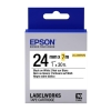 Epson LK-6WBVN Vinil Beyaz Üzeri Siyah 24mm 7Metre Etiket