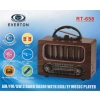 Everton Rt-658  Bluetooth Fm-Usb-Tf-Aux Şarjlı Nostaljik Radyo