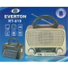 Everton Rt-819 (Solar Güneş Panelli) Bluetooth Fm-Usb-Tf Card-AUX Şarjlı Nostaljik Radyo El Feneri