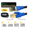 Feny FN-CAT7LS01 10GBPS İnternet 60MHZ 1 Metre CAT7 Gold Patch Kablo (Yanmaz- yüzde 100 Saf Bakır)