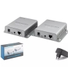 HADRON HDX1600 HDMI KVM Extender 4K 30 Hz 60 m - Gümüş