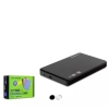 HADRON HDX1757 HDD KUTU USB2.0 PLASTİK SATA 2.5" SİYAH - BEYAZ