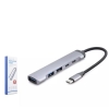 Hadron Hdx7041 Type-C Hub 5-Usb Gri