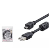 Hadron Hdx7538 1.5M Usb Mini V3-5Pin To Usb Kablo  Siyah