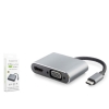 HADRON HDX7838 TYPE-C TO HDTV HDMI 4K 30HZ + VGA 2IN1 GRİ