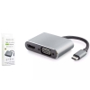 HADRON HDX7838 TYPE-C TO HDTV HDMI 4K 30HZ + VGA 2IN1 GRİ