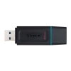 Kingston DTX-64GB 64GB USB3.2 Gen 1 DataTraveler Exodia (Black + Teal) Flash Bellek