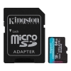 Kingston SDCG4-64GB 64GB microSDXC Canvas Go Plus Gen4 200MB-s A2 U3 V30 Card + ADP Hafıza Kartı