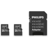 Philips Micro SDHC Kart 32GB Class10 UHS-I U1 2'li Paket, Adaptörlü