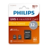 Philips Micro SDHC Kart 32GB Class10 UHS-I U1 2'li Paket, Adaptörlü