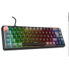 Rampage YORU MINI Siyah-Gri Type-C Bağlantılı OUTEMU Red Swich Q Mekanik Gaming Oyuncu Klavye RGB
