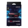 Samsung 1TB 990 PRO w-Heatsink MZ-V9P1T0CW 7450-6900MB-s RGB PCIe NVMe M.2 SSD Disk