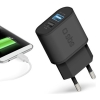 SBS 2xUSB-A Hızlı Seyahat Şarj Cihazı-Si