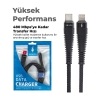 SHAZA Type-C To Lightning PD 5A 32W Örgülü Hızlı Şarj ve Data Kablosu