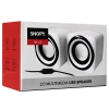 Snopy SN-C5 2.0 Multimedia USB 5V 3W*2 Beyaz Speaker