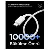 Spigen USB-A to USB-C 1 Metre Kablo 60W Güç / Hızlı Şarj / 480 Mbps Data Aktarım Hızı Type-C Ekstra Dayanıklı White
