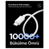 Spigen USB-C to USB-C 1 Metre Kablo 60W Güç / PPS 2.0 Super Hızlı Şarj / 480 Mbps Data Aktarım Hızı Type-C Ekstra Dayanıklı White