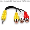 TCL için adanmış 3.5mm Jack tak RCA kablosu 3.5 Aux erkek 3 RCA dişi adaptör Mini Aux Stereo ses Video AV adaptörü kabloları