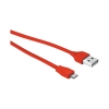 Trust 20141 Flat Mikro USB Kablo 20 cm,Kırmızı