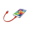 Trust 20141 Flat Mikro USB Kablo 20 cm,Kırmızı