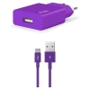 Ttec 2SCS20CMR SmartCharger 2.1A Seyahat Şarj Aleti + Type-C Kablo,Mor